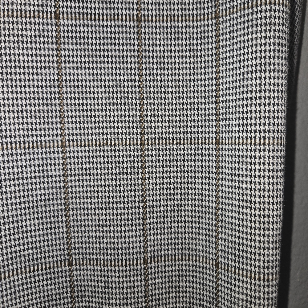 Loft Pull On Plaid Houndstooth Ankle Skinny Pants Size Medium - Picture 8 of 15